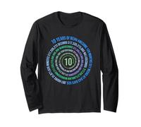10 Years Birthday Helix 10 Year Boys Girls Birthday Long Sleeve T-Shirt