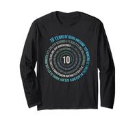10 Years Birthday Helix 10 Year Boys Girls Birthday Long Sleeve T-Shirt