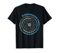 10 Years Birthday Helix 10 Year Boys Girls Birthday T-Shirt