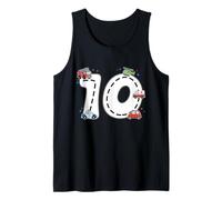 10 Years Old Birthday Kid Ambulance Fire Truck Police Car Tank Top