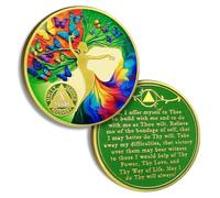 10 Years Sobriety Chip Butterfly Tree of Life AA Coins and Medallion Alcoholics Anonymous Coin Serenity Prayer Coin Recovery Anniversary Token Sobriety Gifts for Women Men