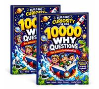 100,000 Whys Children's Science Q&A Book 150-Page Hardback for Curious Kids | Space, Animals, Nature, Dinosaurs and Everyday Science, Compact 21 x 15 cm Size for Shared Reading and Gifting