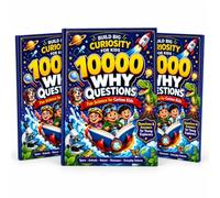 100,000 Whys Children's Science Q&A Book 150-Page Hardback for Curious Kids | Space, Animals, Nature, Dinosaurs and Everyday Science, Compact 21 x 15 cm Size for Shared Reading and Gifting