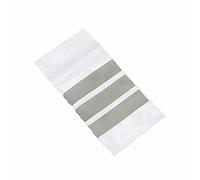 100 1.5" x 2.5" GRIPWELL® Grip Seal Bags Write on Panel | Reusable Clear Plastic Bags With White Strips | Strong Resealable Zip Lock | Polythene Packaging for Food Jewellery Storage 3.7cm x 6.2cm