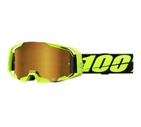 100% ARmatic Motocross Goggles, black-yellow for Men