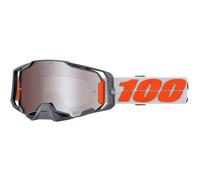 100% Armega Hiper MX Goggles -Mirror Flash Lens Silver Silver