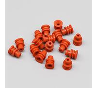 100-1000 2 8mm Series Waterproof Automotive Connector Rubber Seal Super Sealed Silicone Wire Seals Compatible With Auto(Rosso,500Pcs)