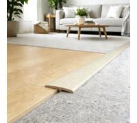 100-1000cm T Molding Trim & Floor Transition Strips, Laminate Flooring 5cm Flat Divider Strip For Door Threshold And Joining Flooring Gaps Of Laminate Planks Tile(Maple,5cm*400cm)