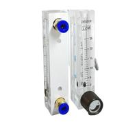 100-1000mL/min 0.3-3 0.5-5 1-10 2-20 2-25L/min LZM-8M H2 Hydrogen Flowmeter Rotameter Adjustbale Valve 6mm Push in Connect(2-20LPM)
