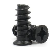 100/10pcs/lot M5*8mm/10mm/12mm/14mm/16mm Computer Case Cooling Fan Mount Screw Small Head Heat Dissipation Screws Fixer(Zinc-Plated Black,M5-12mm(10pcs))