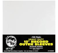 (100) 12 Inch Vinyl LP Record Outer Sleeves - High Clarity, Archival Quality Polyethylene - Industry Standard - Standard 3mil Thick - 12-3/4" x 12-1/2"