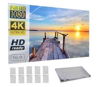 100/120/130inch 16:9 Portable Anti Light Projector Screen for Home Theater, 2.0 Gain, 4K Projection Movie Screen(72inch(16:9))