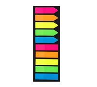 100/120 Counts Colored PET Label Repositionable Page Marker Adhesive Notes 45x12MM Labelling Sticker for Notebook Binder Portable Office Adhesive Notes