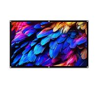 100/120 inch Portable Projector Screen, 16:9 4K HD 160° Viewing Angle, Front Rear Projection Movie Screen Foldable Anti-Crease for Indoor Outdoor(120 inch)