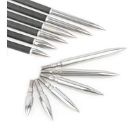 100/125/150/200/250/300 Grains Stainless Steel Archery Field Points Threaded Arrows for Target Practice Shooting (100 Grain, 9/32)