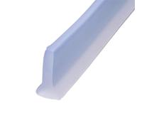 100/150/200/250/300cm Silicone Bathroom Water Barrier Shower Non-Slip Dry Wet Separation Bendable Floor Stopper(Transparent 2.5m)