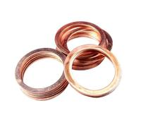 100/150/200/280/300Pcs Sealing Solid Gasket Washer Copper Sump Oil For Boat Crush Flat Seal Tool M5M6M8M10M12M14(300PCS)