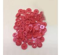 100 150 200 Sets Baby Kids Clothes Snaps Buttons Buckle Starter For T5 Plastic Resin Suitable for Clothing and Pacifier Clips Fasteners (100 Sets Red)