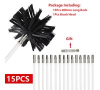 100/150/200Mm Brush Rotary Chimney Brush Long Handle Flexible Rod for Chimney Dr