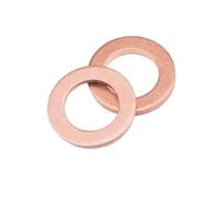 100/150/280PCS Copper Washer Gasket and Bolt Flat Ring Seal Assortment Kit with Box M4/M5/M6/M8/M10/M12/M14(280PCS)