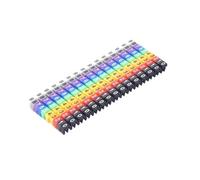 100/150 Pcs Cable Markers Colourful C-Type Marker Number Tag Label for 2-10mm Wire Network for Cat5e for Marking The Color-Coded Cables(M-3(6.0mm) 100pcs)