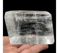 100-150g 1pc White Calcite Cube Raw Crystal Stones Optical Calcite Crystal Quartz for Decoration and Collecti