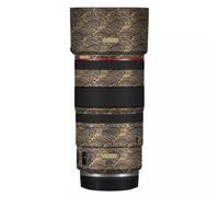 100 2.8 Lens Cap Skin Anti-Scratch Camera Sticker for Canon RF 100mm F2.8 Macro Protective Wrap Film Decal(Wave Gold)