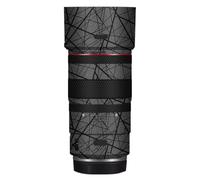 100 2.8 Lens Cap Skin Anti-Scratch Camera Sticker for Canon RF 100mm F2.8 Macro Protective Wrap Film Decal(Cross Gray)