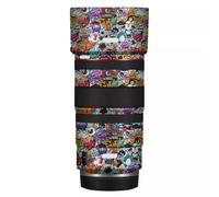 100 2.8 Lens Cap Skin Anti-Scratch Camera Sticker for Canon RF 100mm F2.8 Macro Protective Wrap Film Decal(Graffiti White)