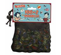 100+2 Large Bag of Glass Retro Classic Marbles