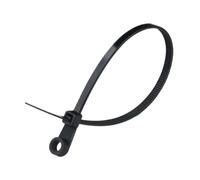 100/200/300/500PCS Nylon Zip Tie with Screw Hole Cable Ties Straps Self Locking Loop Bundle Wire Fastening(300PCS-Black)