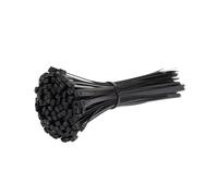 100/200/300/500Pcs Plastic Nylon Cable Ties Self Locking Cord Straps Adjustable Cables Fastening Loop Home Office Wire Zip Tie(Black 1.9x100mm,500PCS)