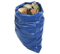 100 200 400 Heavy Duty Extra Strong GB Made Blue Rubble Builders Sacks Bags 32L - Industrial Thickness (Select Amount) (200)