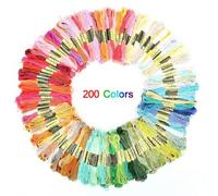 100/200/447pcs Mix Colors Embroidery Thread Cotton Sewing Skeins Craft Cross Stitch Floss Kit Line DIY Tools Make Bracelets