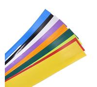 100/200/500pcs AA Battery PVC Heat Shrink Tube Width 23mm Length 53mm Insulated Film Wrap Protect Case Pack Wire Cable Sleeve(Fruit Green,500pcs)