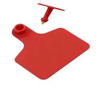 100/200 Pack of Blank Ear Tags, Large and Durable PE Material, Suitable for Cattle, Goats, Sheep, Dairy Animal Identification Tags red small200pcs