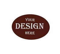 100-200 Personalised Stickers Labels, Round Custom Stickers Business Logo Image Sealing Labels for Bakery, Flower Shop, Beverage Shop, etc (Oval)