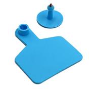 100/200 Pieces Blank Cattle Ear Tags PE Precision Large Size Livestock Identification Ear Tags for Cattle Pig Goat Sheep Calf Animals (Blue) Blue large100pcs