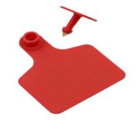 100/200 Pieces Blank Cattle Ear Tags PE Precision Large Size Livestock Identification Ear Tags for Cattle Pig Goat Sheep Calf Animals (Blue) red small200pcs