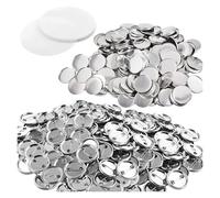 100/200 Sets Metal Badge Pin Button Maker Parts 25-75MM, DIY Blank Badge Button Parts For Art Crafts Making Multipurpose(200 PCS,50mm)