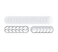 100/200 Sets Metal Badge Pin Button Maker Parts 25-75MM, For Art Crafts Making Iron-Base Badges Set Multipurpose(100-Pcs,56mm)