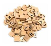 100-2000 Wood Letter Tiles,Scrabble Letters for Crafts - Wood Gift Decoration - Making Alphabet Coasters and Scrabble Crossword Game (500)