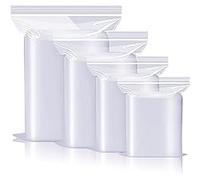 100-2000pcs Grip Seal Bags | Reusable Strong Zip Lock | Small Clear Resealable Plastic Bags | Polythene Packaging for Food Storage, Jewellery (1000, 16cm X 24cm)
