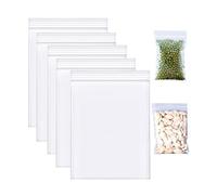 100-2000pcs Grip Seal Bags | Reusable Strong Zip Lock | Small Clear Resealable Plastic Bags | Polythene Packaging for Food Storage, Jewellery (2000, 8cm X 12cm)