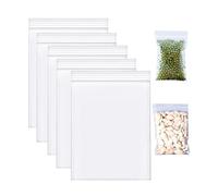 100-2000pcs Strong Resealable Zip Lock Bags | Reusable Clear Plastic Bags | Resealable Freezer Bags | Resealable Bags for Food Storage Jewellery Medicine (500, 10cm X 15cm)