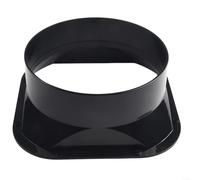 100-200MM ABS Wall Mount Flange for Air Ducting For Ventilation Pipe Connection with Low Air Resistance for Stable Airflow Performance (200mm)