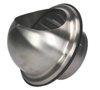 Stainless Steel Bull Nose 100mm / 4" Air Vent Grille Duct Extract Supply Valve