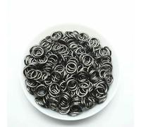 100-200pcs 4.0mm 5mm 6mm 7mm 8mm 10mm 12mm Open Jump Rings for Jewelry Connectors Chain Links-Gun Black-1.2x12mm 100Pcs