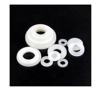 100-200Pcs Black/White Plastic Gasket Nylon Ultra-thin Washer Flat Ring Seal Washer M2 M2.5 M3 M4 M5 M6 M8 M10(White,M3x8x0.5,100pcs)