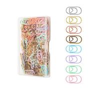 100/200Pcs Colored Heart Metal Clips for Photo Note Card Management Creative Clips